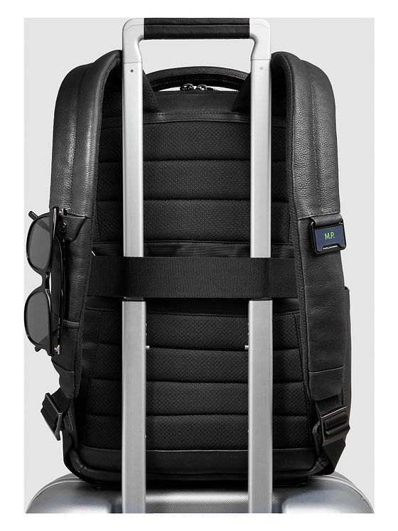 Piquadro Cronus Forretningsrygsæk RFID-beskyttelse Læder 41 cm Laptoprum