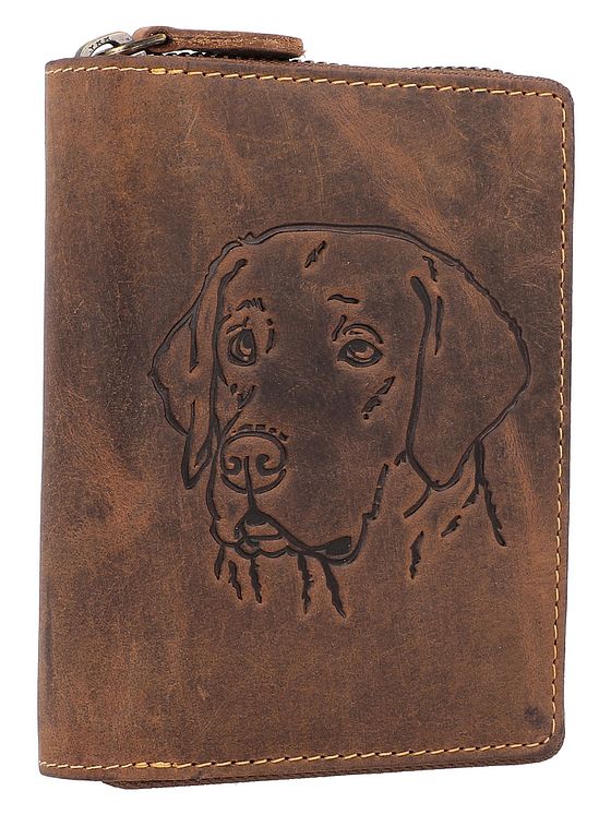 Greenburry Vintage pung med stjernetegn i læder 10 cm Greenburry Vintage pung med stjernetegn i læder 10 cm