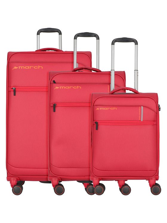 March15 Trading Silhouette 4 kolečka Sada kufrů 3-dílný s roztažitelným záhybem