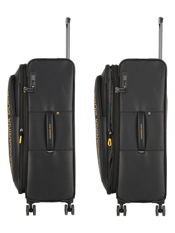 Mandarina Duck Eco Coated 4 hjul Trolley L 78 cm med strækfold