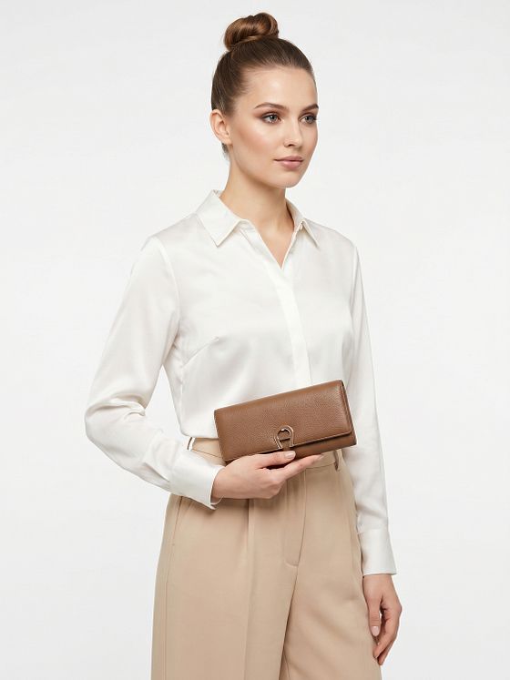AIGNER Fashion Cartera Bloqueo RFID Piel natural 20 cm