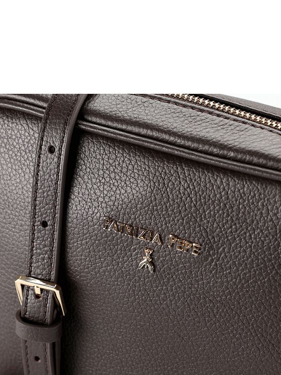 Patrizia Pepe Fly skuldertaske i læder 24 cm Patrizia Pepe Fly skuldertaske i læder 24 cm