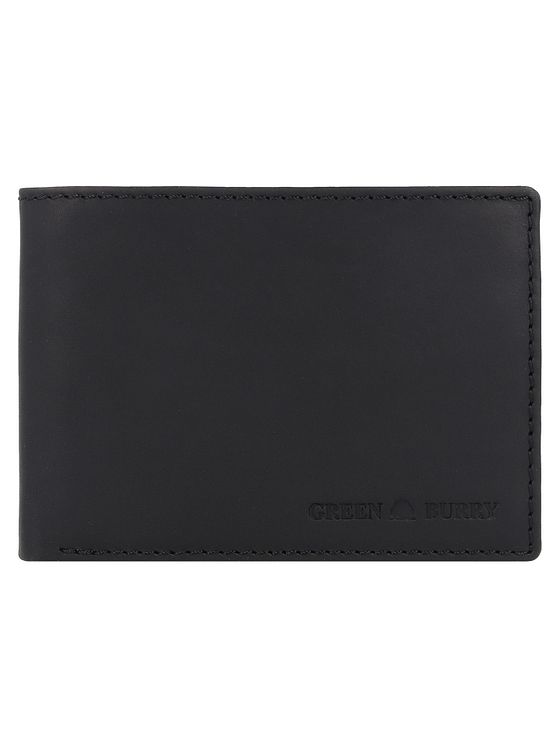 Greenburry Pure Black Pung RFID-beskyttelse Læder 12.5 cm Greenburry Pure Black Pung RFID-beskyttelse Læder 12.5 cm
