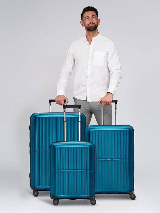 Pactastic Collection 01 4-hjulet kuffertsæt, 3 dele, med stretchfold