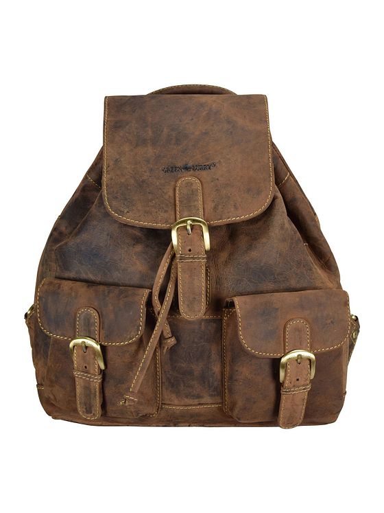 Greenburry Vintage City-rygsæk i læder 35 cm