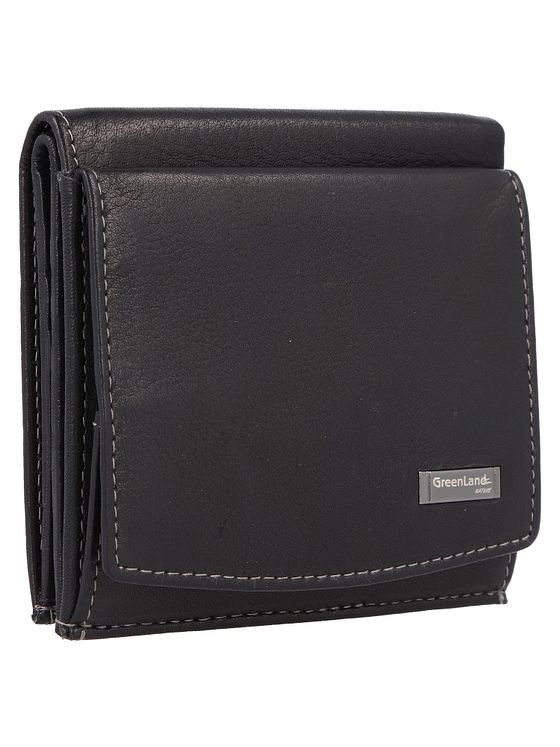 Greenland Nature Sort nappa-pung i RFID-læder 9,5 cm