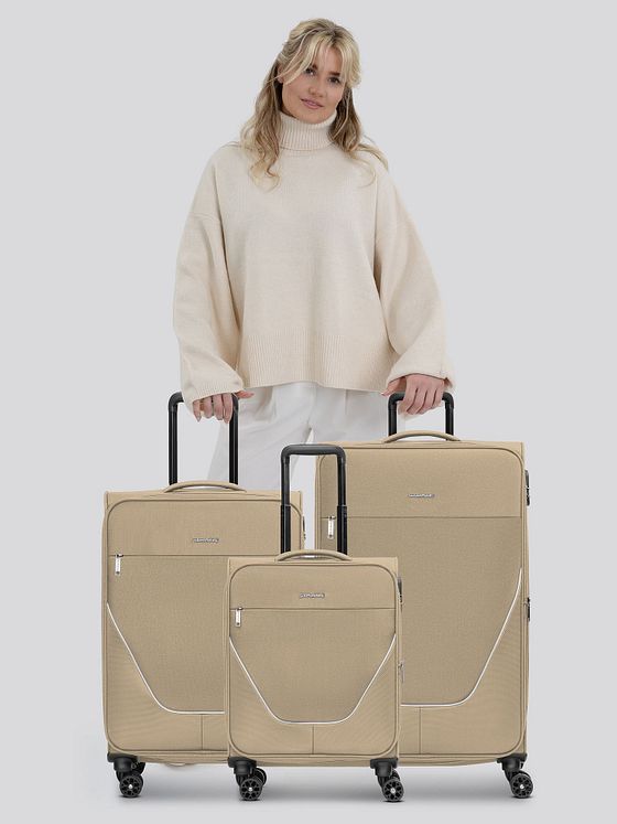 Stratic taska 4-hjuls kuffertsæt 3 stk. med stretchfold