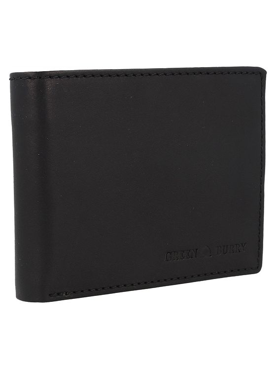 Greenburry Pure Black Pung RFID-beskyttelse Læder 13 cm