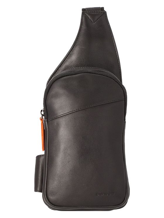 Davidoff Essentials-skuldertaske i læder 13,5 cm