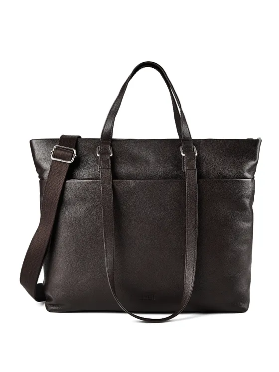Jost Lysa Business-shoppers i läder, 36 cm, med laptopfack Jost Lysa Business-shoppers i läder, 36 cm, med laptopfack