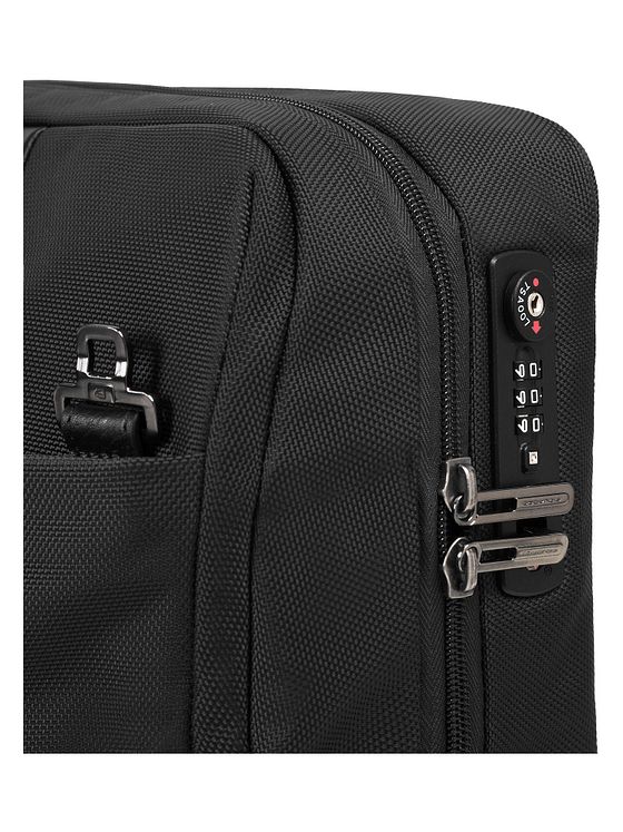 Piquadro Krátký dvoukolový obchodní vozík 40 cm s přihrádkou na notebook