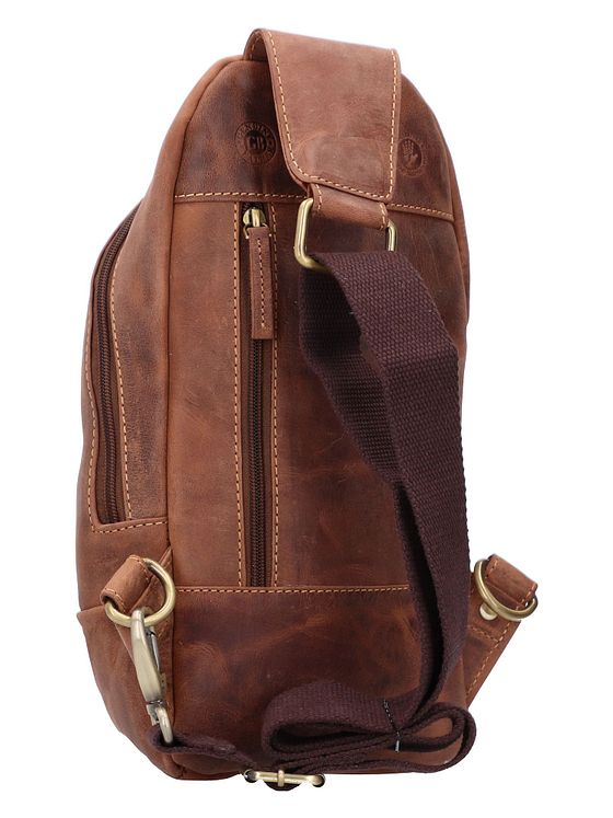 Greenburry Vintage skuldertaske i læder 32 cm