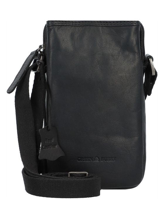 Greenburry Pure Black Mobil-etui Læder 11 cm