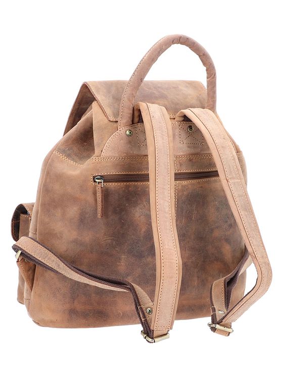 Greenburry Vintage rygsæk i læder 40 cm