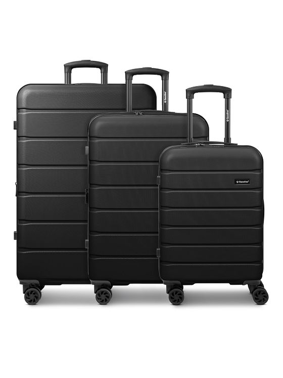 Saxoline Miami 4 kolečka Sada kufrů 3-dílný s roztažitelným záhybem