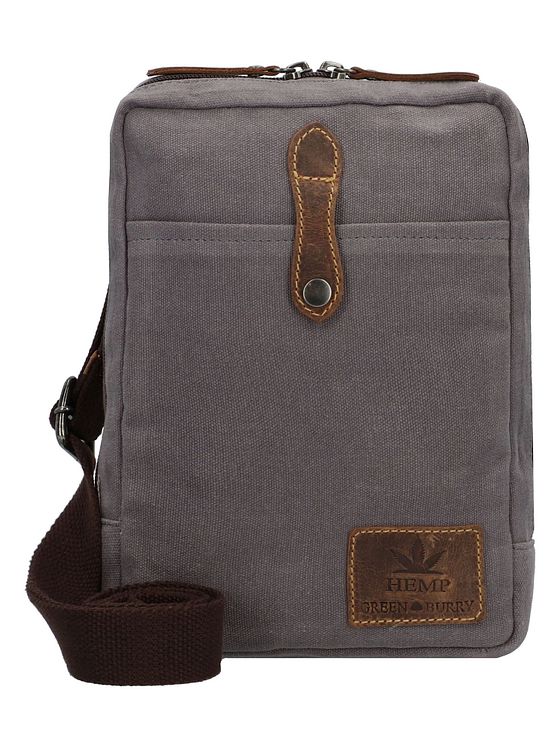 Greenburry Vintage skuldertaske i hamp 19 cm