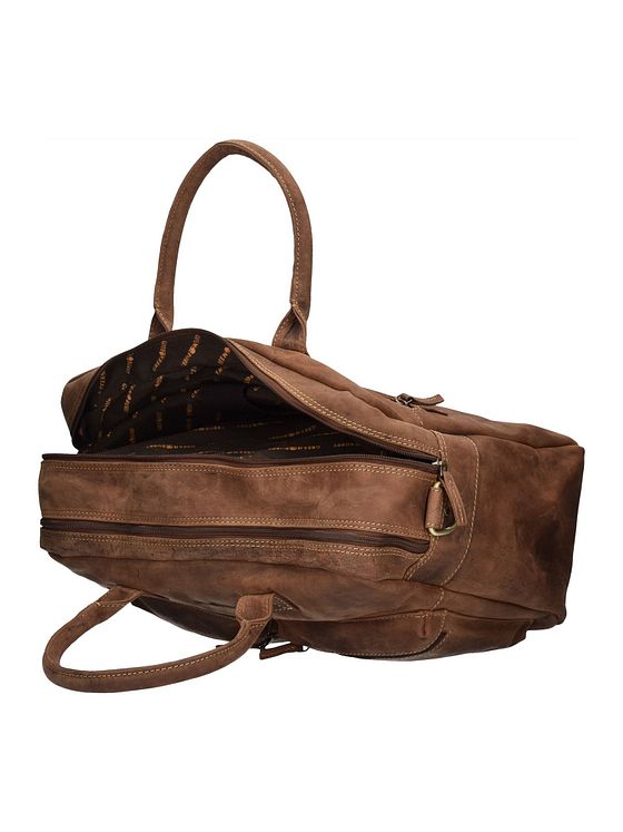 Greenburry Vintage dokumentmappe i læder med 40 cm rum til bærbar computer