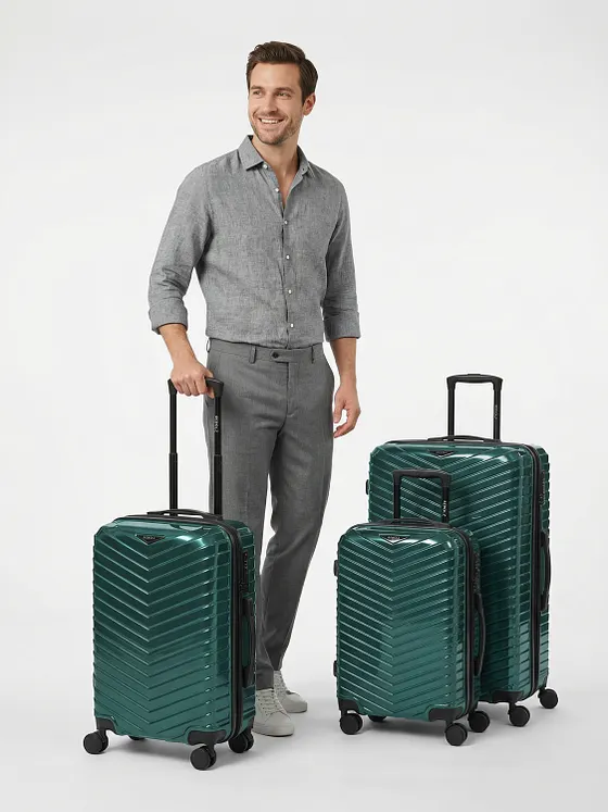 Redolz Essentials 18 2.0 4 ruedas Set de maletas 3 piezas Con asa expansible Redolz Essentials 18 2.0 4 ruedas Set de maletas 3 piezas Con asa expansible
