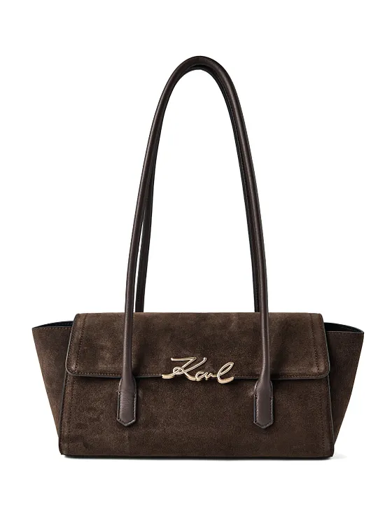 Karl Lagerfeld Signature Bolsa de hombro Piel natural 34 cm Karl Lagerfeld Signature Bolsa de hombro Piel natural 34 cm