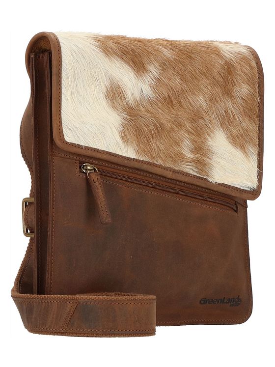 Greenland Nature Natural Combination skuldertaske i læder 26 cm