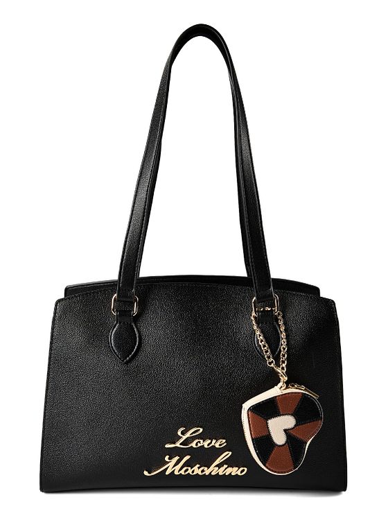 Love Moschino Heart Charm Taška přes rameno Kůže 35 cm
