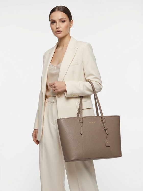 Lazarotti Bologna læder XL shopper taske læder 35 cm