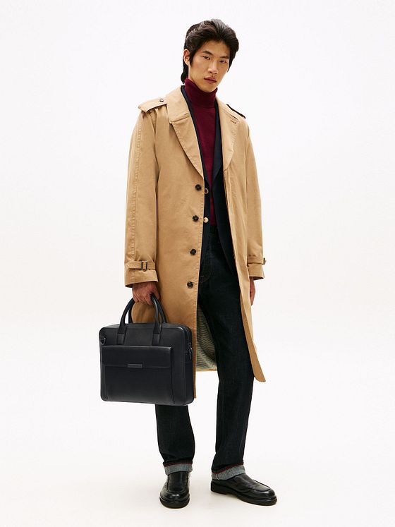 Tommy Hilfiger TH Business Leather Laptoptaske Læder 39.5 cm Tommy Hilfiger TH Business Leather Laptoptaske Læder 39.5 cm