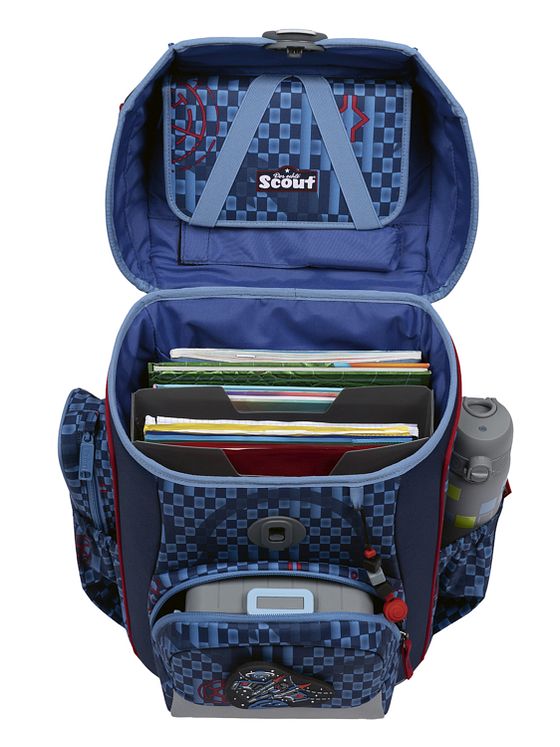 Scout Neo Exklusiv Safety Light Skoleransel-sæt 5-delt