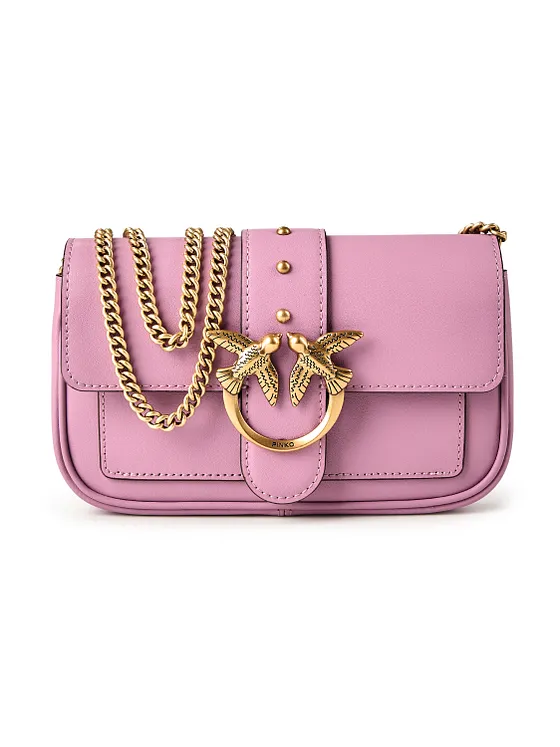 PINKO Love One Crossbody-väska Läder 20 cm PINKO Love One Crossbody-väska Läder 20 cm