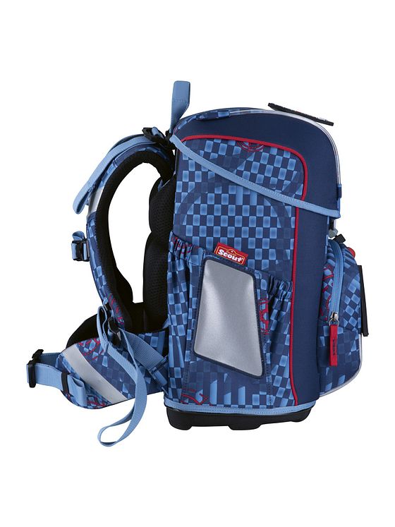 Scout Neo Exklusiv Safety Light Skoleransel-sæt 5-delt