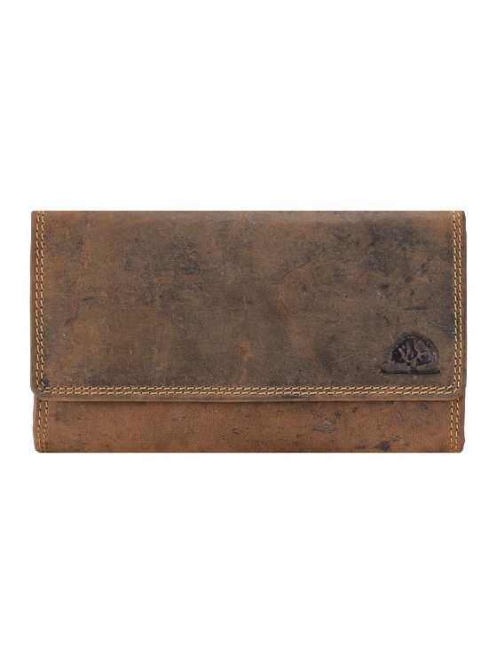 Greenburry Vintage tjenertaske pung læder 18 cm