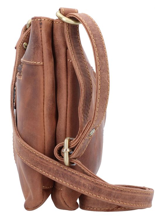 Greenburry Vintage skuldertaske i læder 25 cm