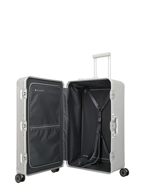 Travelite Next Trunk 4-hjulig resväska i Aluminium, 76 cm Travelite Next Trunk 4-hjulig resväska i Aluminium, 76 cm
