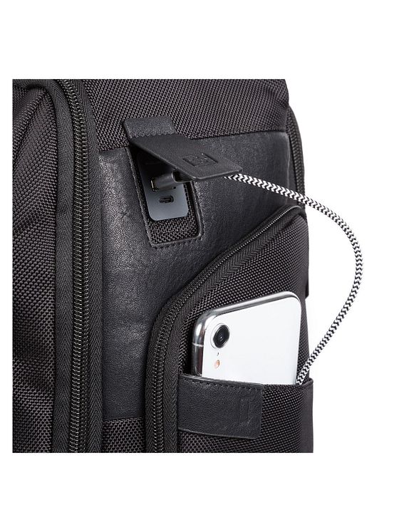 Piquadro Kort 2-hjulet rygsæk-trolley 53 cm rum til bærbar computer