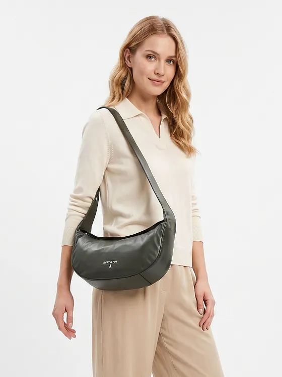 Patrizia Pepe Bolsa de hombro Piel natural 34 cm Patrizia Pepe Bolsa de hombro Piel natural 34 cm