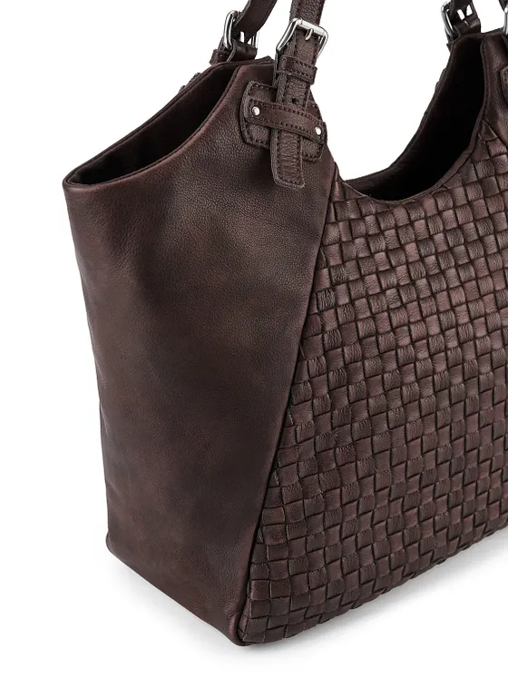 FredsBruder Calm Weave Shopper taske Læder 45 cm FredsBruder Calm Weave Shopper taske Læder 45 cm