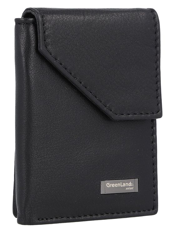 Greenland Nature Sort nappa-pung RFID-læder 7 cm Greenland Nature Sort nappa-pung RFID-læder 7 cm