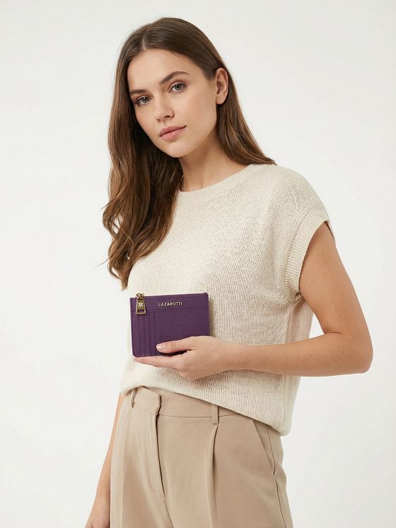 Lazarotti Bologna lædernøgleholder Kortholder i læder 11,5 cm med rum til luftmærker Lazarotti Bologna lædernøgleholder Kortholder i læder 11,5 cm med rum til luftmærker