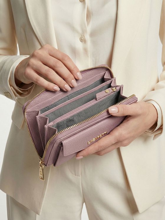 Lazarotti Bologna Leather Zip-Around Peněženka Pouzdro na mobilní telefon kožené 19 cm