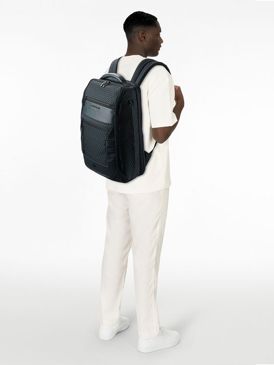 Piquadro Hex-rejserygsæk 45 cm med rum til bærbar computer