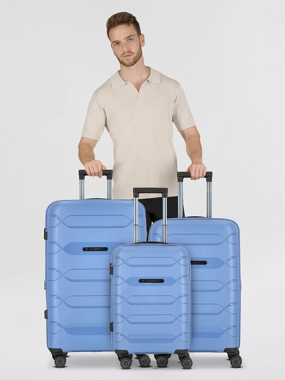 Polestream Strz by Asteroid 4 kolečka Sada kufrů 3-dílný s roztažitelným záhybem