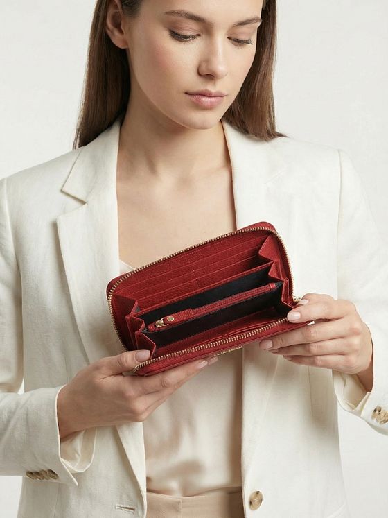 Lazarotti Bologna Leather XL Zip-Around Pung Læder 19 cm