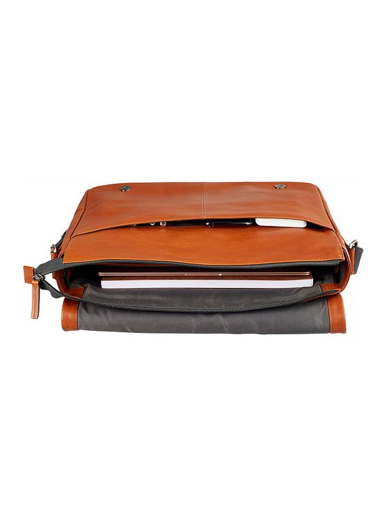 Leonhard Heyden Hamburg Messenger læder 38 cm rum til bærbar computer