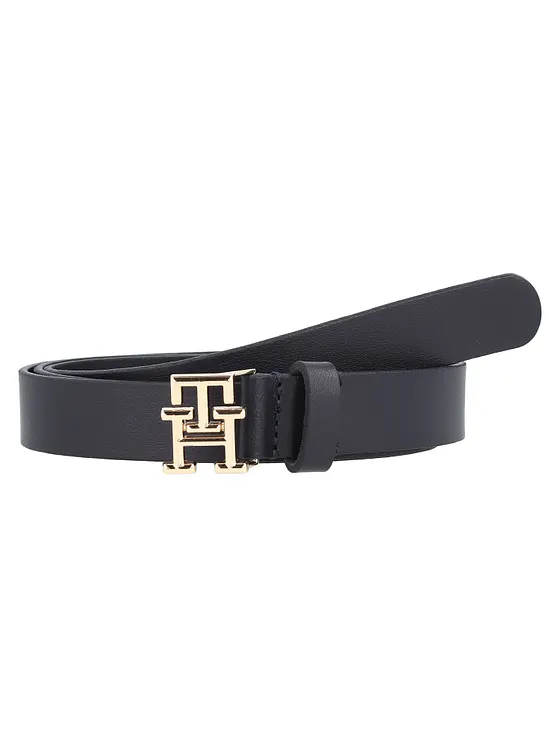 Tommy Hilfiger TH Logo Bälte Läder Tommy Hilfiger TH Logo Bälte Läder