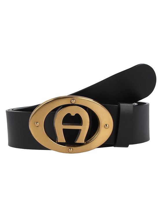 AIGNER Logo-bælte i læder