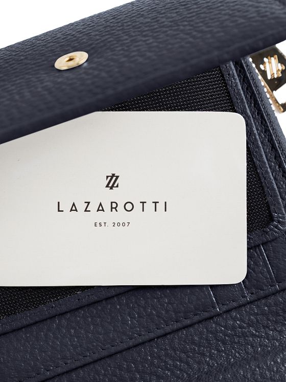 Lazarotti Bologna Kožená peněženka na zip Kožená 12 cm