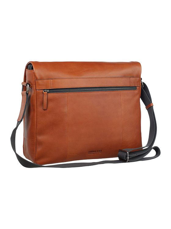 Leonhard Heyden Hamburg Messenger læder 38 cm rum til bærbar computer