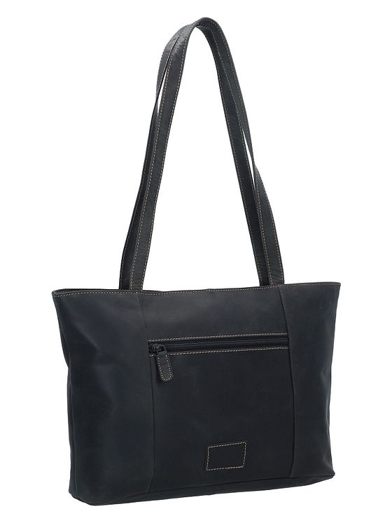 Jack Kinsky Baltimore 18 skuldertaske i læder 34 cm