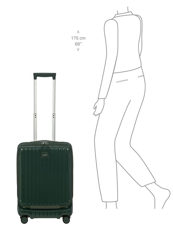 Bric's Positano 4 hjul Kabinetrolley 55 cm med strækfold Bric's Positano 4 hjul Kabinetrolley 55 cm med strækfold