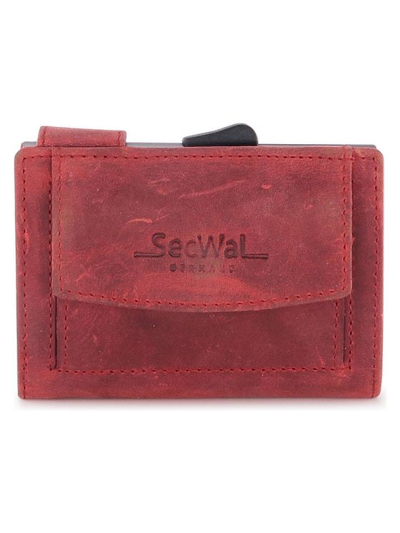 SecWal Peněženka na kreditní karty RFID kožená 9 cm